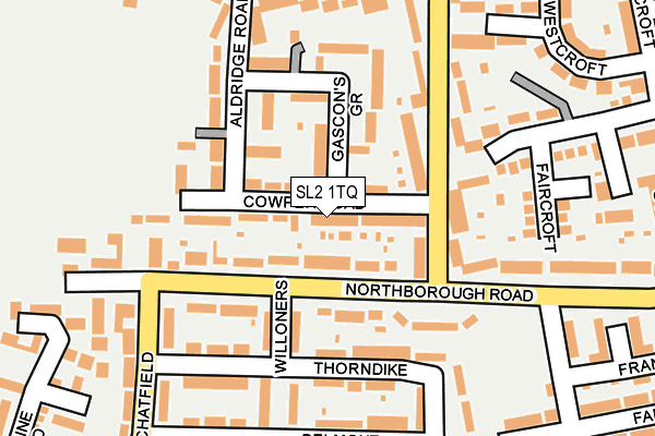 SL2 1TQ map - OS OpenMap – Local (Ordnance Survey)