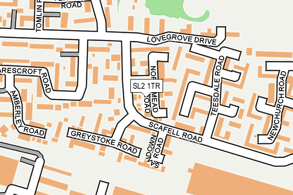 SL2 1TR map - OS OpenMap – Local (Ordnance Survey)