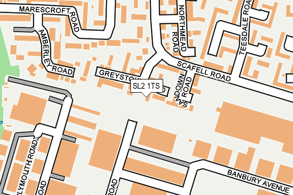 SL2 1TS map - OS OpenMap – Local (Ordnance Survey)