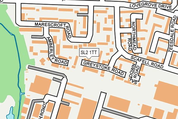 SL2 1TT map - OS OpenMap – Local (Ordnance Survey)