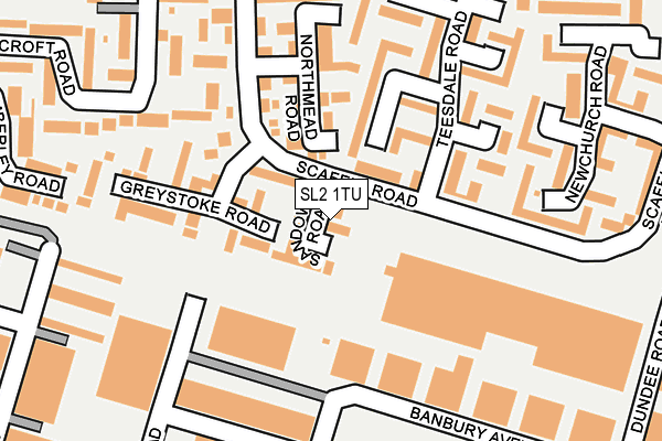 SL2 1TU map - OS OpenMap – Local (Ordnance Survey)