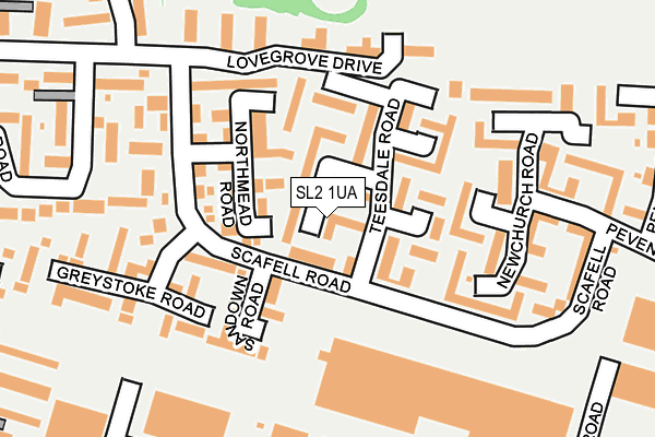 SL2 1UA map - OS OpenMap – Local (Ordnance Survey)