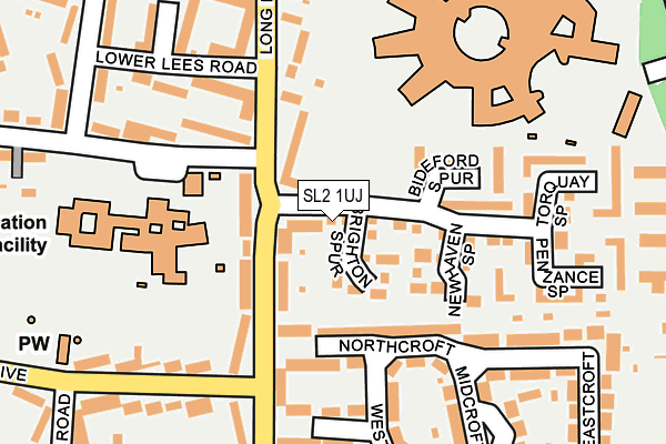 SL2 1UJ map - OS OpenMap – Local (Ordnance Survey)