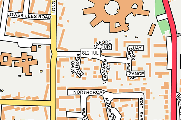 SL2 1UL map - OS OpenMap – Local (Ordnance Survey)