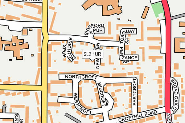 SL2 1UR map - OS OpenMap – Local (Ordnance Survey)