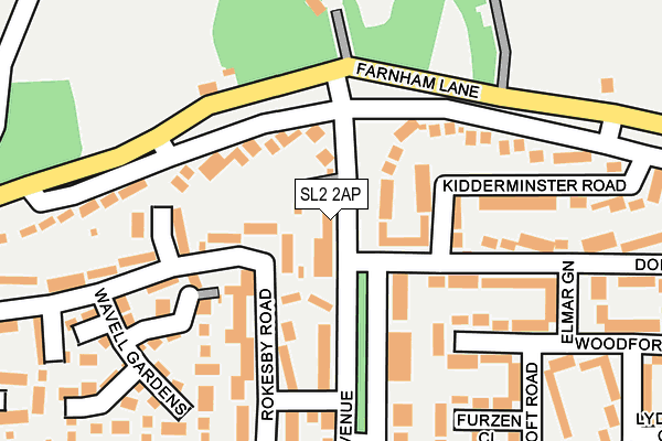 SL2 2AP map - OS OpenMap – Local (Ordnance Survey)