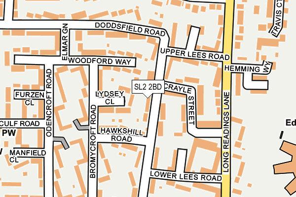 SL2 2BD map - OS OpenMap – Local (Ordnance Survey)