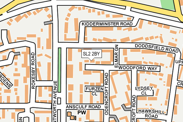 SL2 2BY map - OS OpenMap – Local (Ordnance Survey)