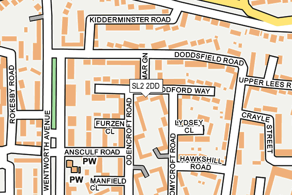 SL2 2DD map - OS OpenMap – Local (Ordnance Survey)