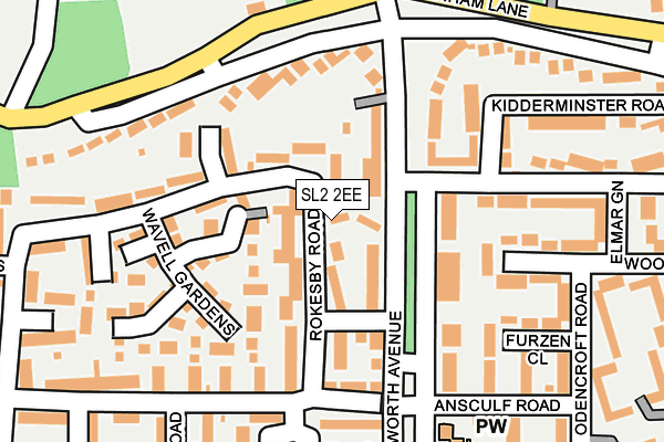SL2 2EE map - OS OpenMap – Local (Ordnance Survey)