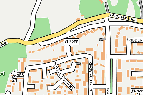 SL2 2EF map - OS OpenMap – Local (Ordnance Survey)