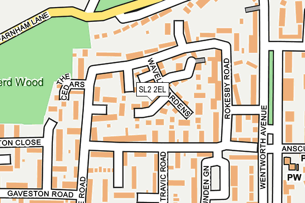 SL2 2EL map - OS OpenMap – Local (Ordnance Survey)