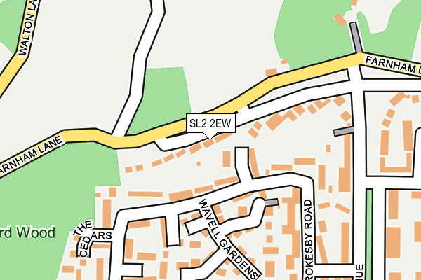 SL2 2EW map - OS OpenMap – Local (Ordnance Survey)