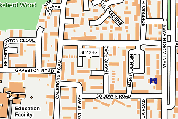 SL2 2HG map - OS OpenMap – Local (Ordnance Survey)