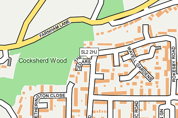 SL2 2HJ map - OS OpenMap – Local (Ordnance Survey)