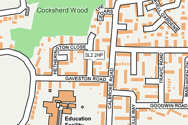 SL2 2HP map - OS OpenMap – Local (Ordnance Survey)