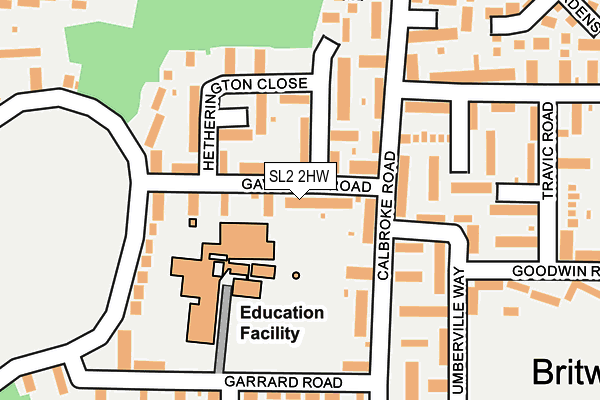 SL2 2HW map - OS OpenMap – Local (Ordnance Survey)