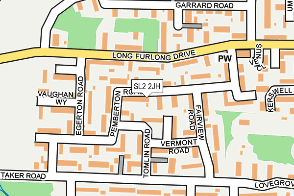 SL2 2JH map - OS OpenMap – Local (Ordnance Survey)