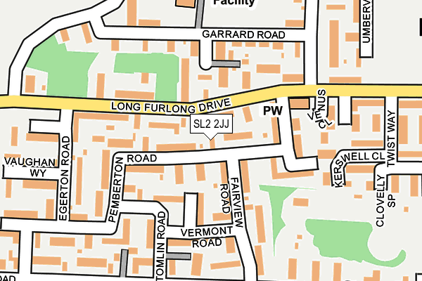 SL2 2JJ map - OS OpenMap – Local (Ordnance Survey)