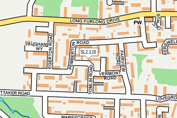 SL2 2JS map - OS OpenMap – Local (Ordnance Survey)