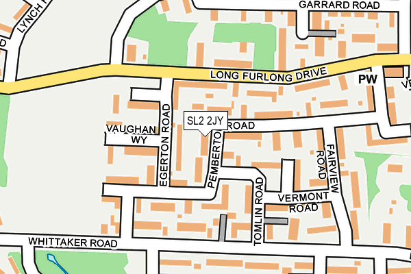 SL2 2JY map - OS OpenMap – Local (Ordnance Survey)