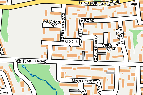 SL2 2LA map - OS OpenMap – Local (Ordnance Survey)