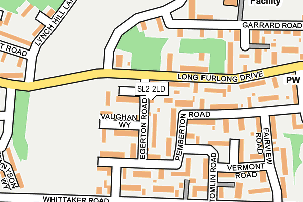 SL2 2LD map - OS OpenMap – Local (Ordnance Survey)