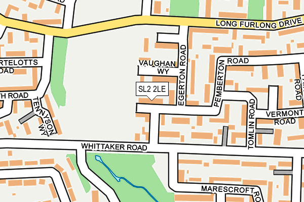 SL2 2LE map - OS OpenMap – Local (Ordnance Survey)