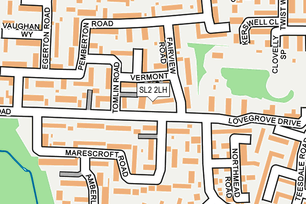 SL2 2LH map - OS OpenMap – Local (Ordnance Survey)