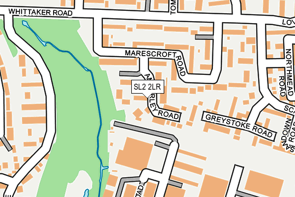 SL2 2LR map - OS OpenMap – Local (Ordnance Survey)