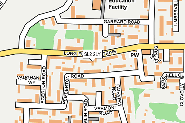 SL2 2LY map - OS OpenMap – Local (Ordnance Survey)