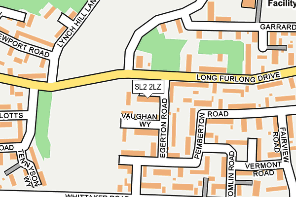 SL2 2LZ map - OS OpenMap – Local (Ordnance Survey)