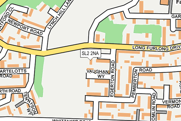 SL2 2NA map - OS OpenMap – Local (Ordnance Survey)