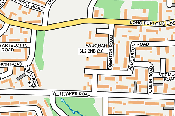SL2 2NB map - OS OpenMap – Local (Ordnance Survey)