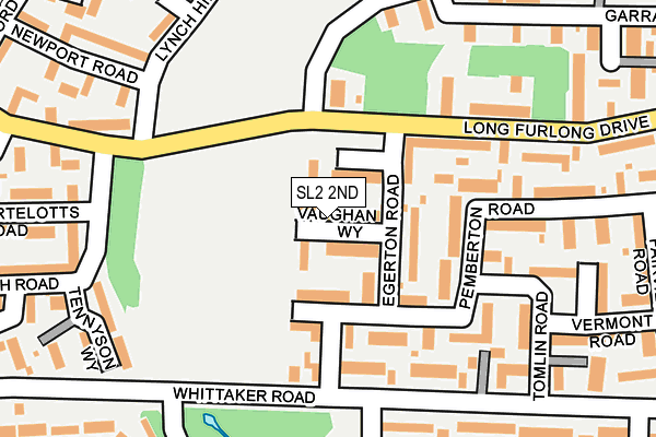 SL2 2ND map - OS OpenMap – Local (Ordnance Survey)
