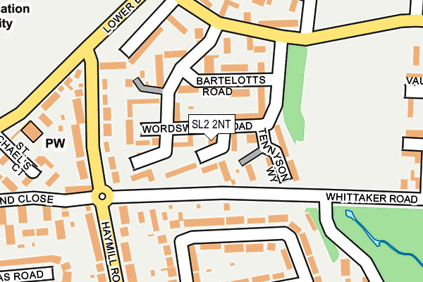 SL2 2NT map - OS OpenMap – Local (Ordnance Survey)