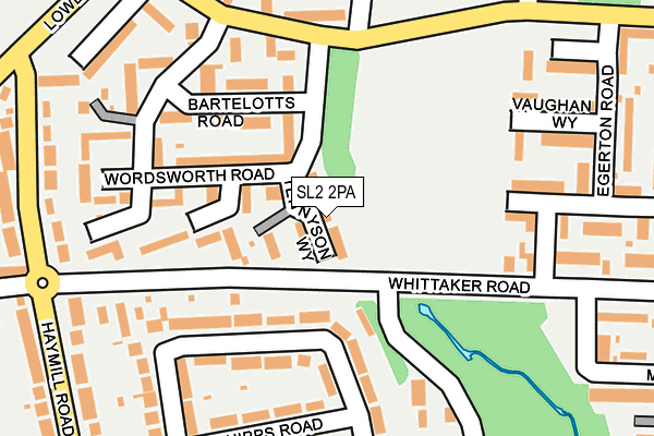 SL2 2PA map - OS OpenMap – Local (Ordnance Survey)