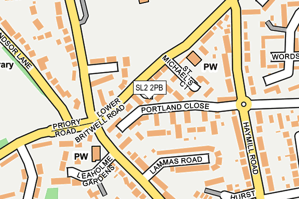 SL2 2PB map - OS OpenMap – Local (Ordnance Survey)