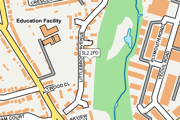 SL2 2PD map - OS OpenMap – Local (Ordnance Survey)
