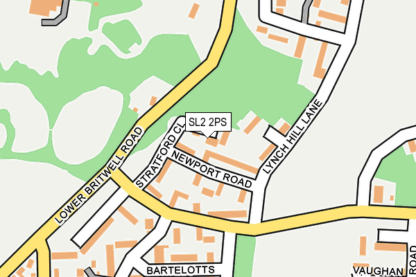 SL2 2PS map - OS OpenMap – Local (Ordnance Survey)