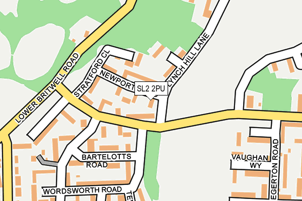 SL2 2PU map - OS OpenMap – Local (Ordnance Survey)