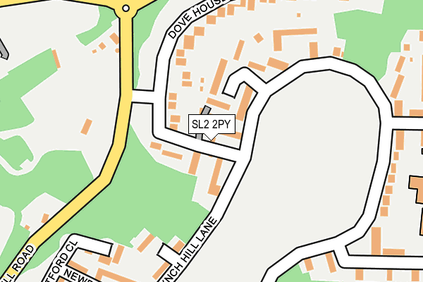 SL2 2PY map - OS OpenMap – Local (Ordnance Survey)