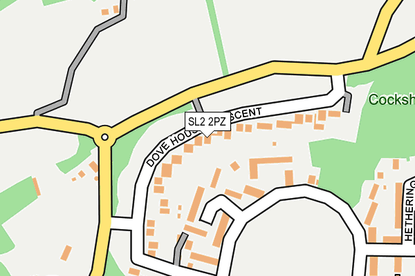SL2 2PZ map - OS OpenMap – Local (Ordnance Survey)