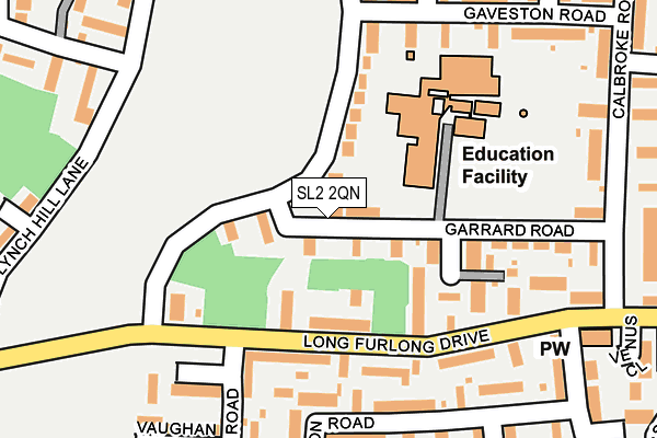 SL2 2QN map - OS OpenMap – Local (Ordnance Survey)