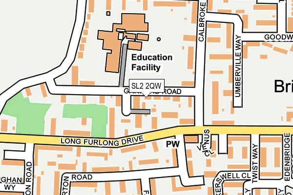 SL2 2QW map - OS OpenMap – Local (Ordnance Survey)