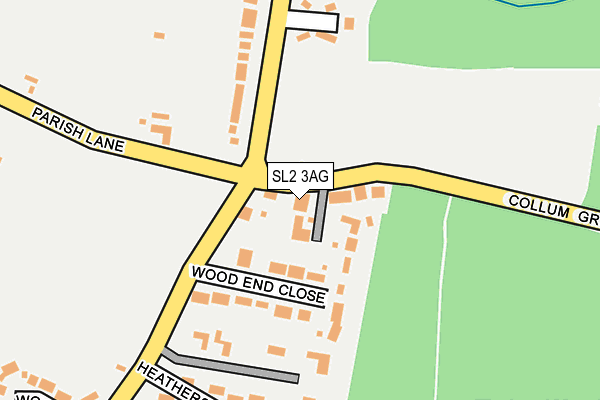 SL2 3AG map - OS OpenMap – Local (Ordnance Survey)