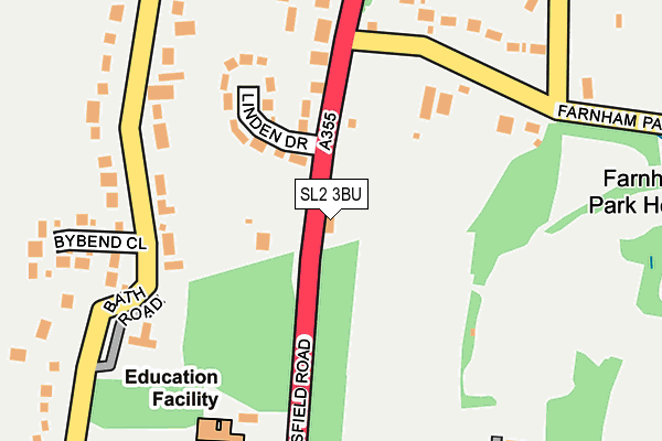 SL2 3BU map - OS OpenMap – Local (Ordnance Survey)