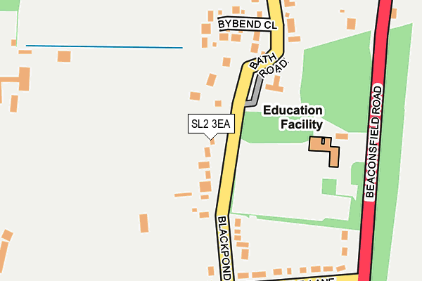 SL2 3EA map - OS OpenMap – Local (Ordnance Survey)