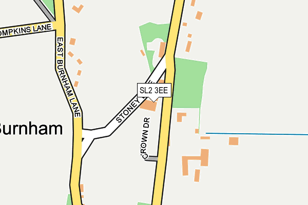 SL2 3EE map - OS OpenMap – Local (Ordnance Survey)