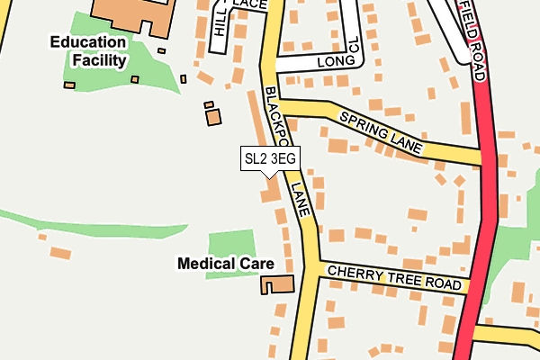 SL2 3EG map - OS OpenMap – Local (Ordnance Survey)